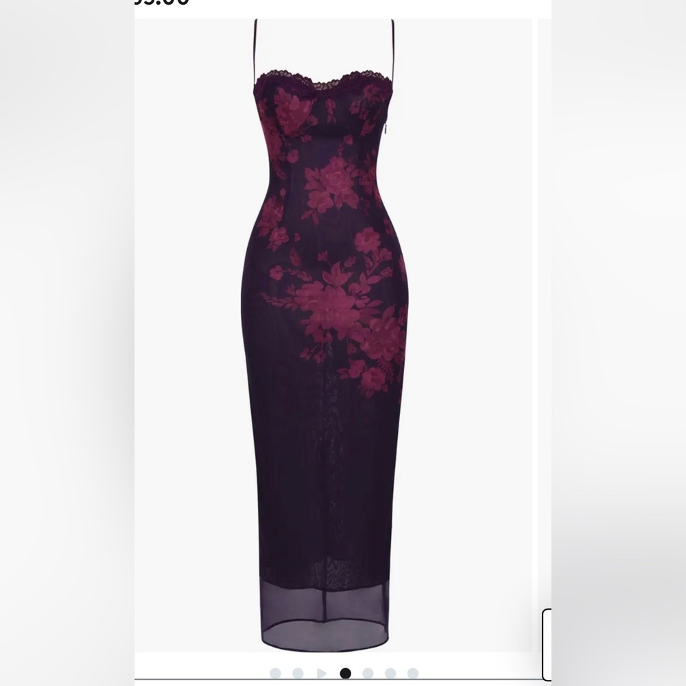 HOUSE OF CB AIZA FLORAL UNDERWIRE DRESS- PLUS CUP